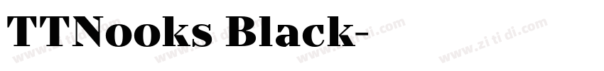 TTNooks Black字体转换
